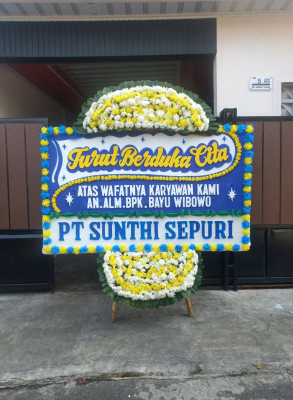 Papan Bunga Duka di Jati Padang